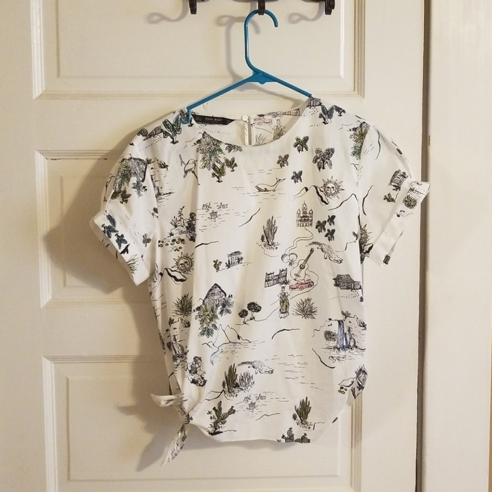 Zara cotton blouse
